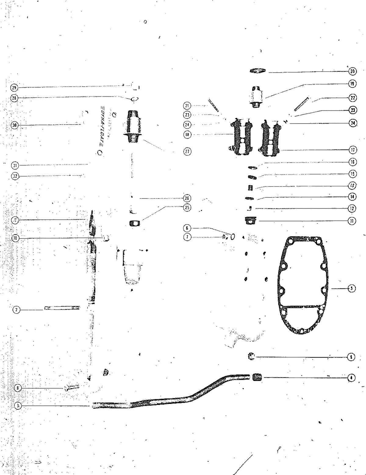 MARK MARK 78, MARK 75A, MARK 78A DRIVE SHAFT HOUSING ASSEMBLY