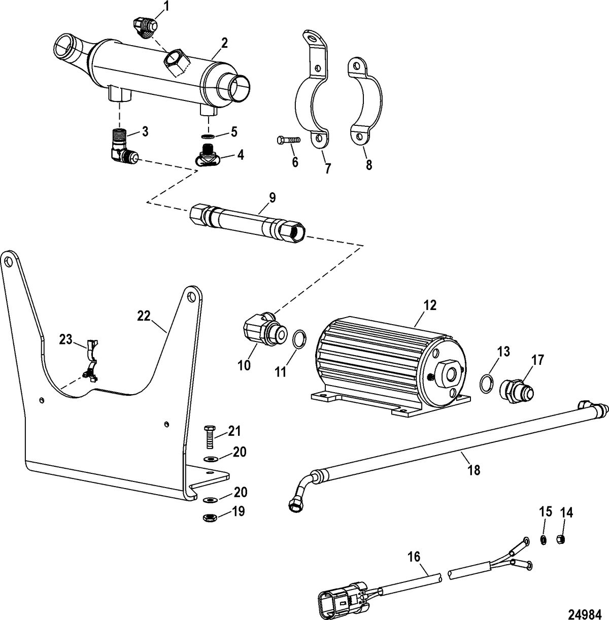 RACE STERNDRIVE 662/700 SCI Fuel Pump And Fuel Cooler
