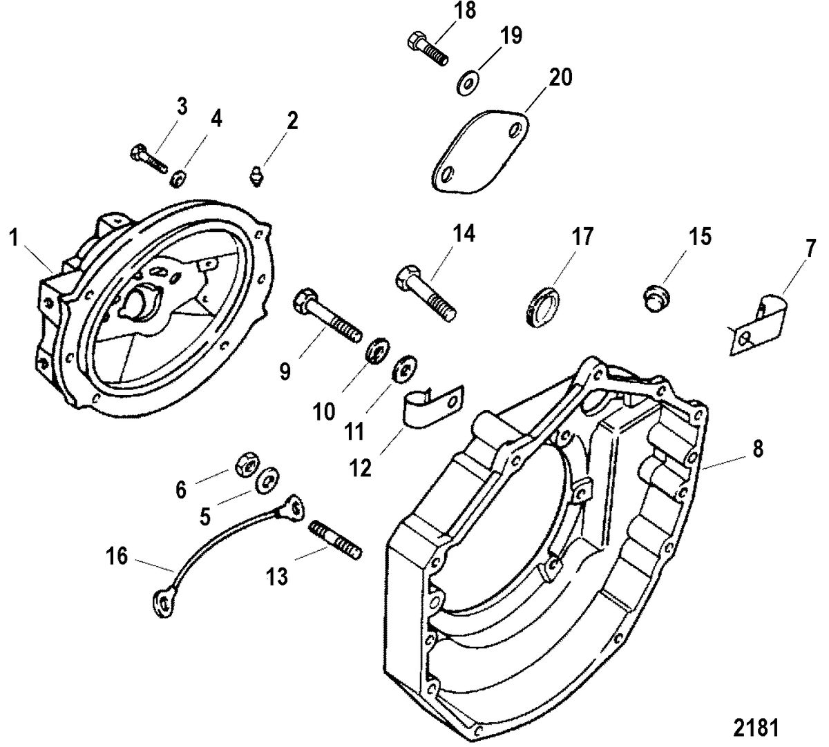 RACE STERNDRIVE 575 SCI Flywheel Housing(Driveline)