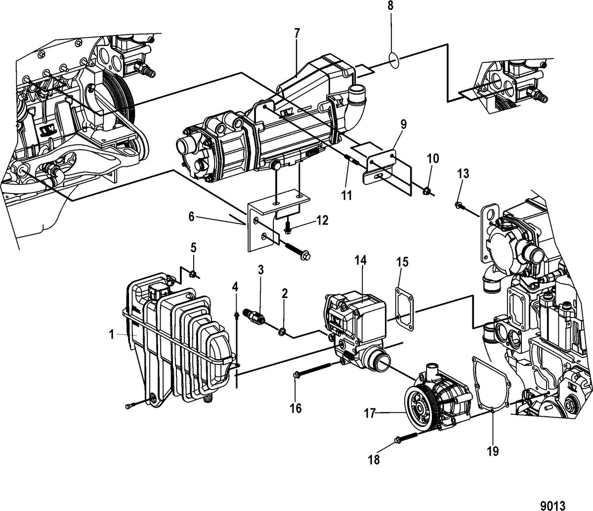 MERCRUISER CUMMINS/MERCRUISER DIESEL 2.8L-200/170 Cooling System Components
