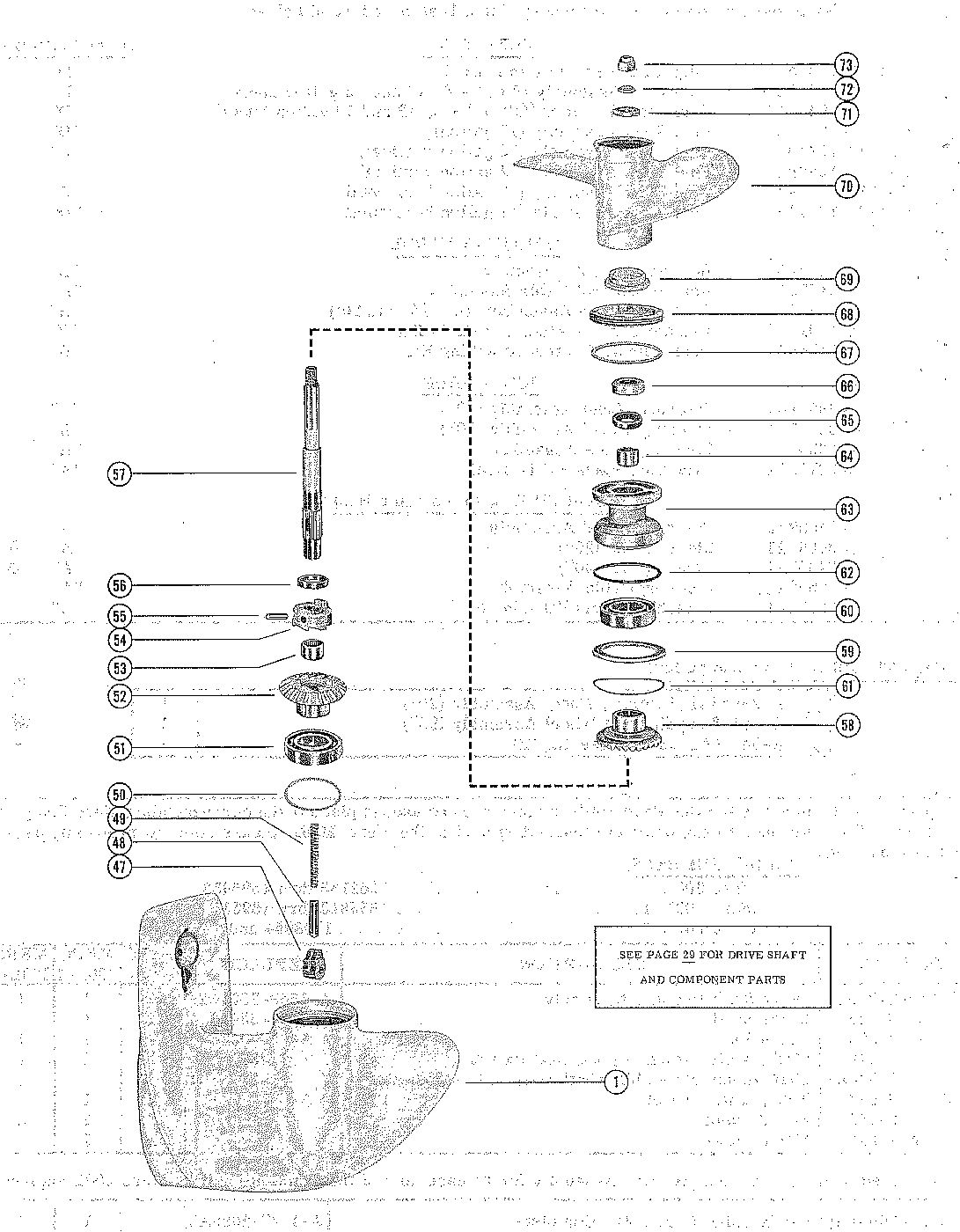 MERCURY MERC 200 GEAR HOUSING ASSEMBLY, COMPLETE (PAGE 2)