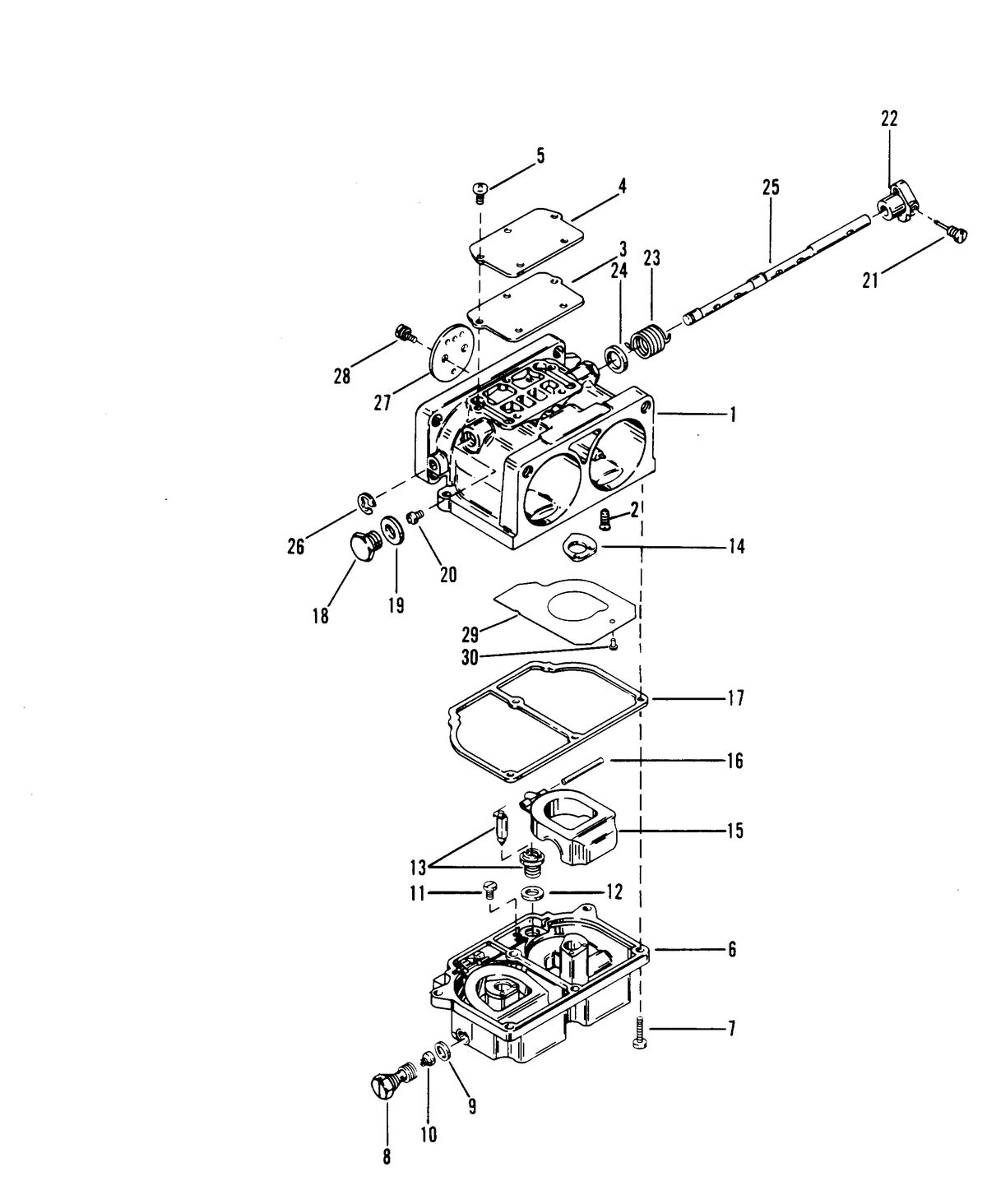 RACE OUTBOARD FORMULA 1 (CARBURETOR) CARBURETOR ASSEMBLY