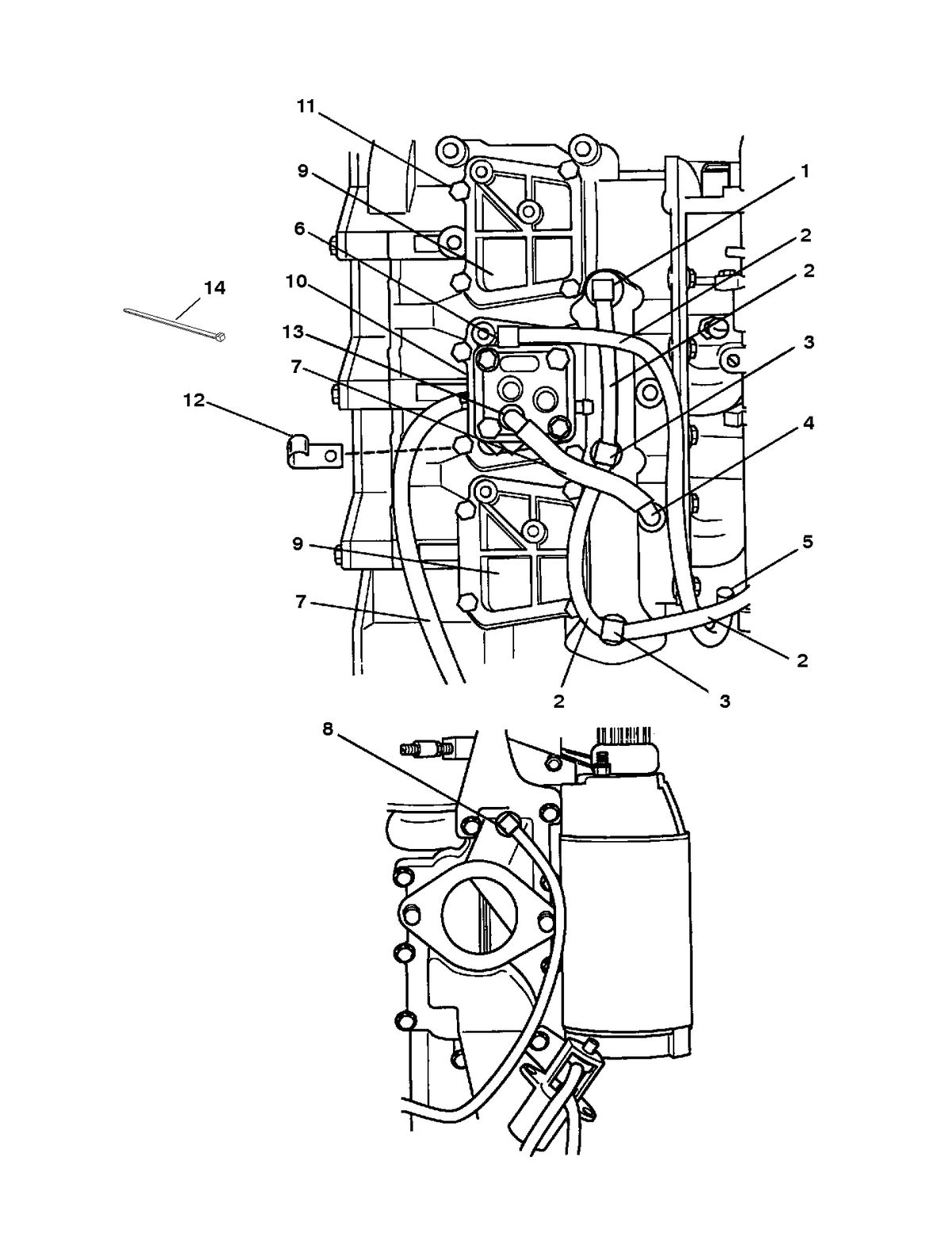 FORCE FORCE 75 H.P. (1998) RECIRCULATION SYSTEM