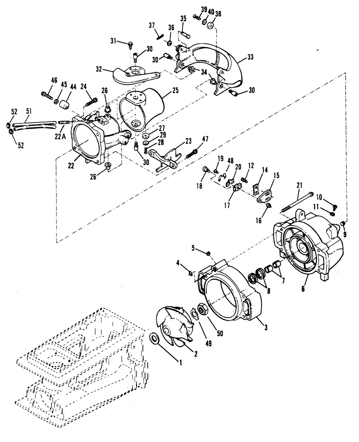 SPORTJET SPORT JET 120 NOZZLE/RUDDER COMPONENTS (SPLINED DRIVE)