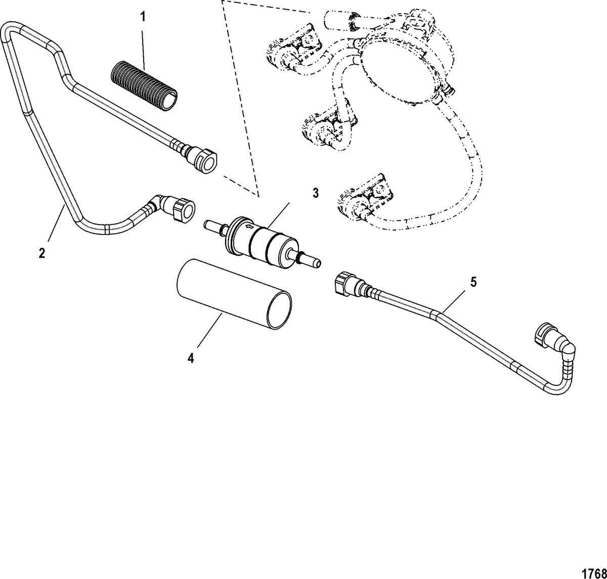 MERCURY/MARINER 30/40 EFI 4-STROKE (3 CYLINDER) Fuel Lines