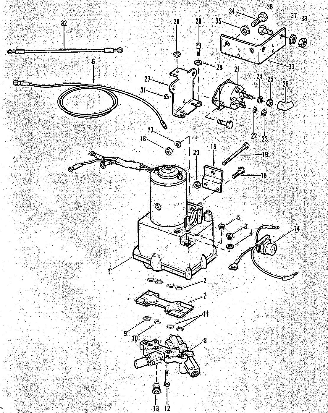 MARINER MARINER 80 POWER TRIM COMPONENTS (WITHOUT CIRCUIT BREAKER AND FUSE)