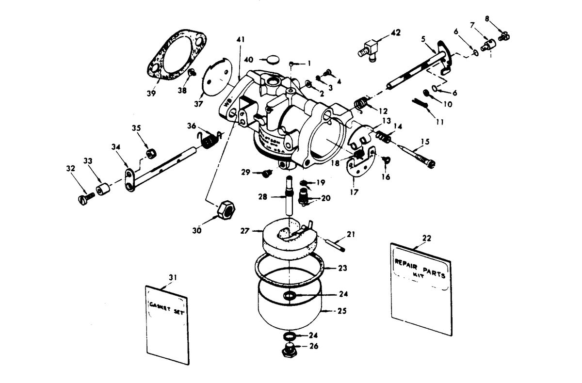 CHRYSLER 35 H.P. 45 H.P. CARBURETOR MODELS 360 HA AND 360 HB