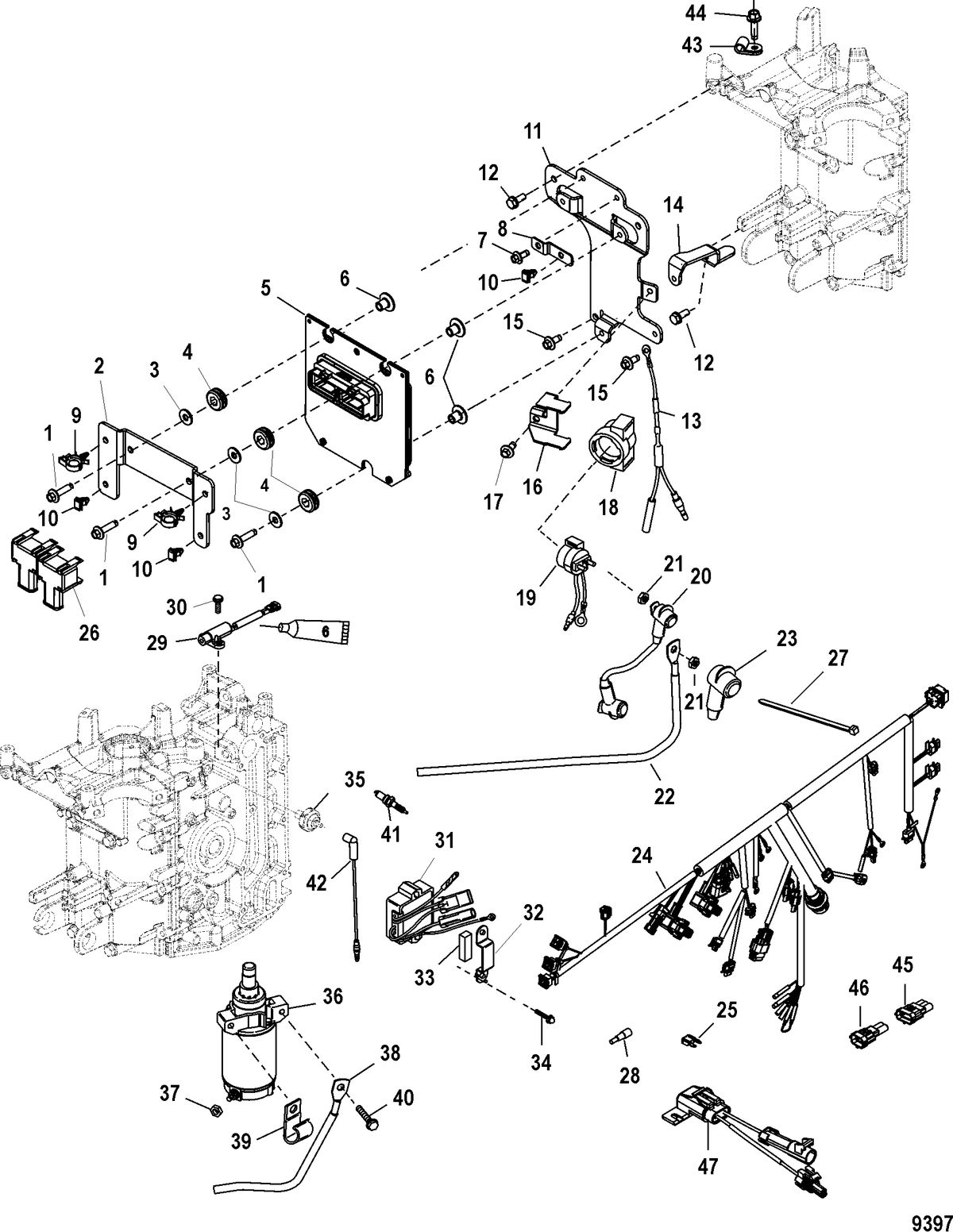 MERCURY/MARINER 40 EFI (3 CYLINDER) 4-STROKE Electrical Components