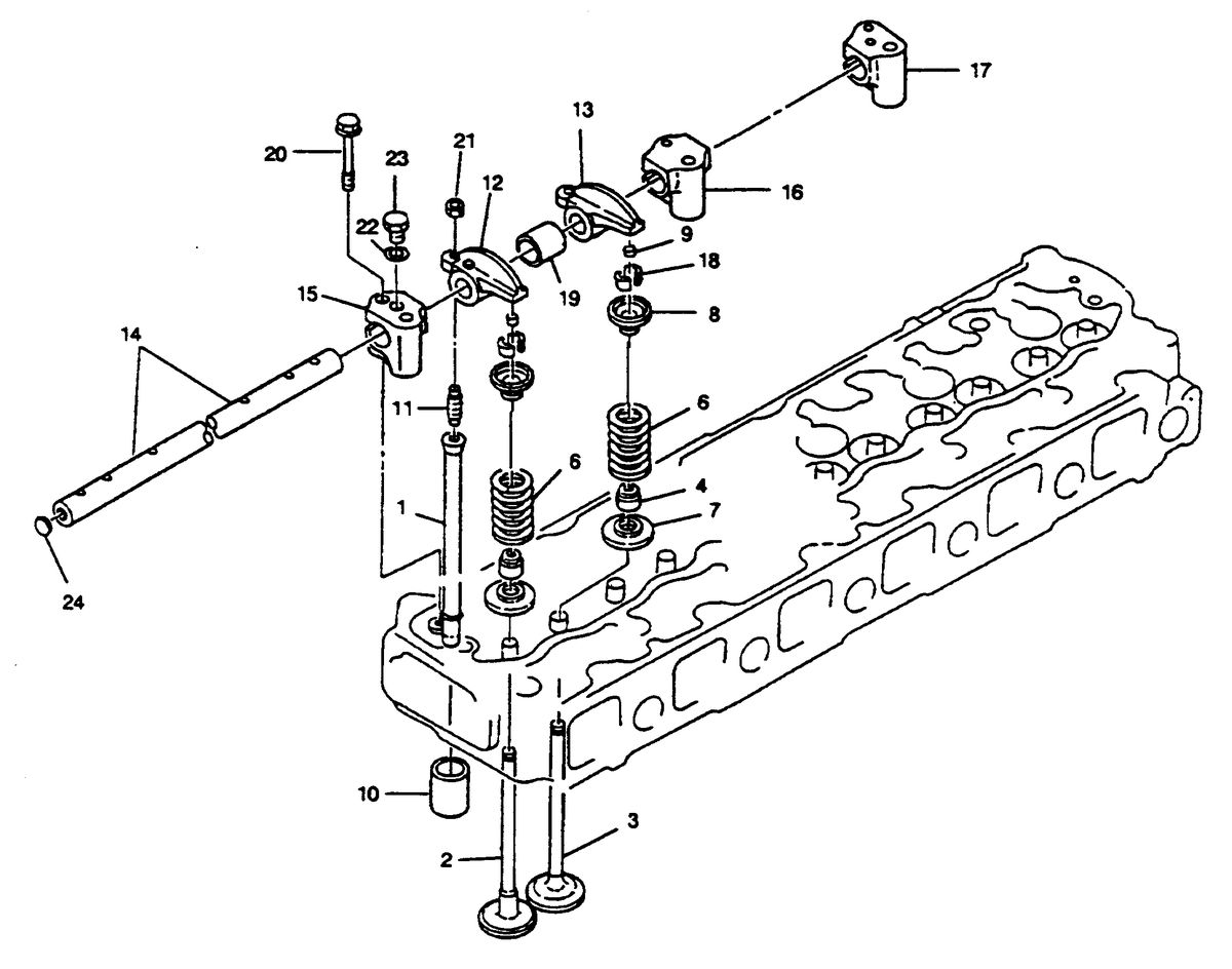 MERCRUISER HINO DIESEL 250 H.P. VALVE TRAIN