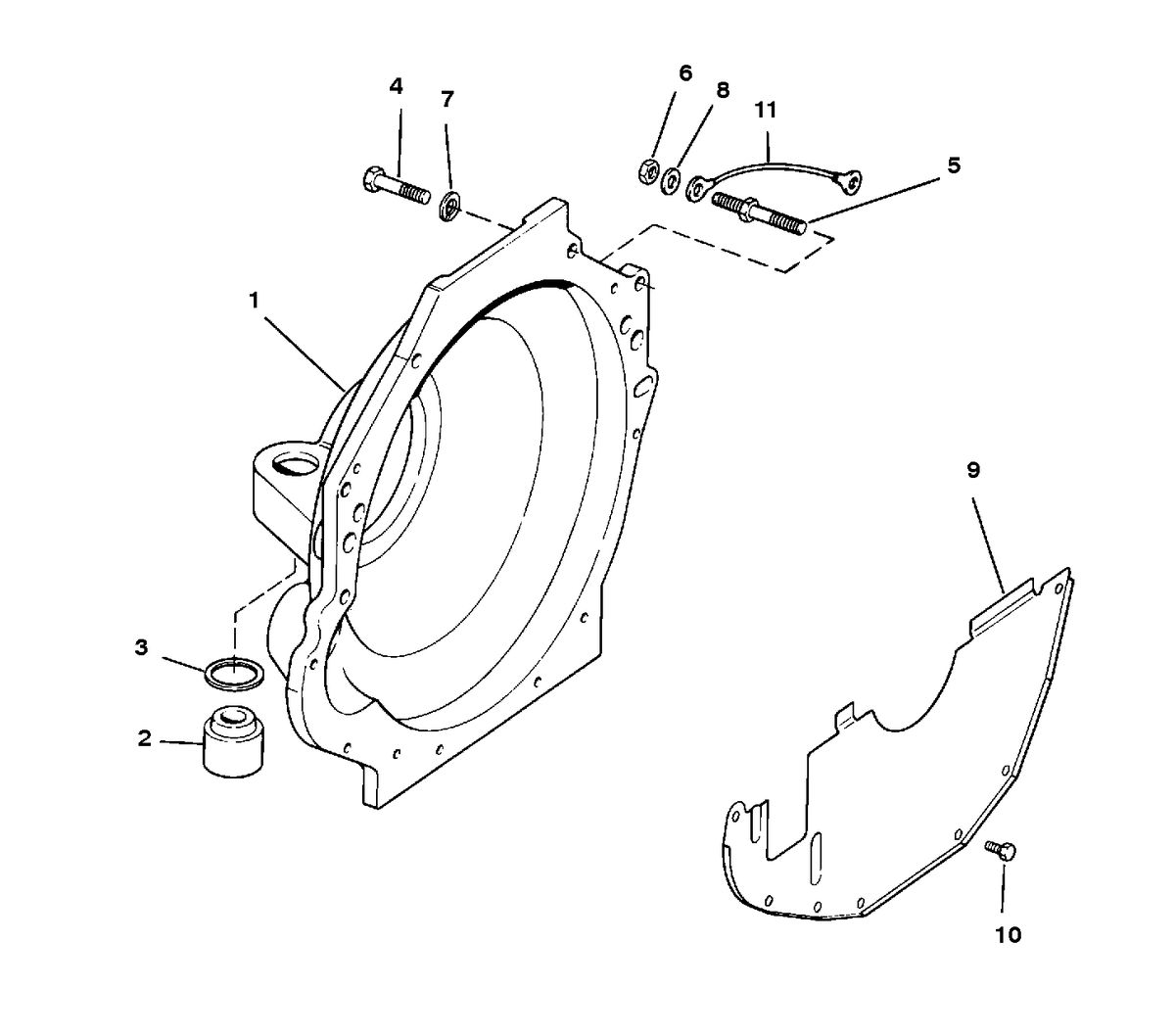 MERCRUISER 350 MAGNUM BRAVO (EFI-MP GEN+) FLYWHEEL HOUSING