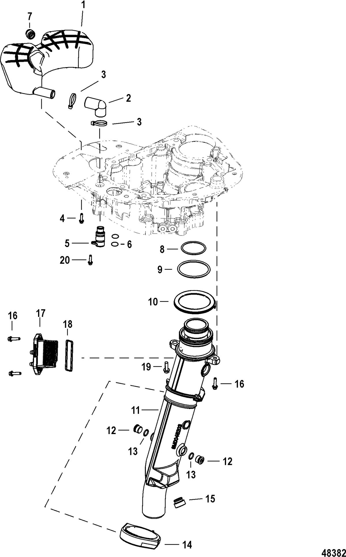 MERCURY/MARINER 150 4-STROKE Exhaust