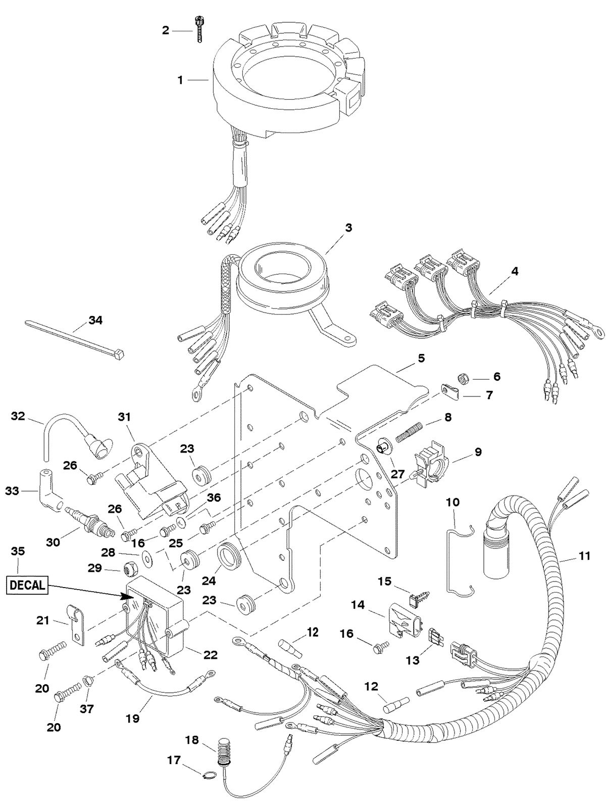 FORCE FORCE 120 H.P. (1998-1999) IGNITION COMPONENTS