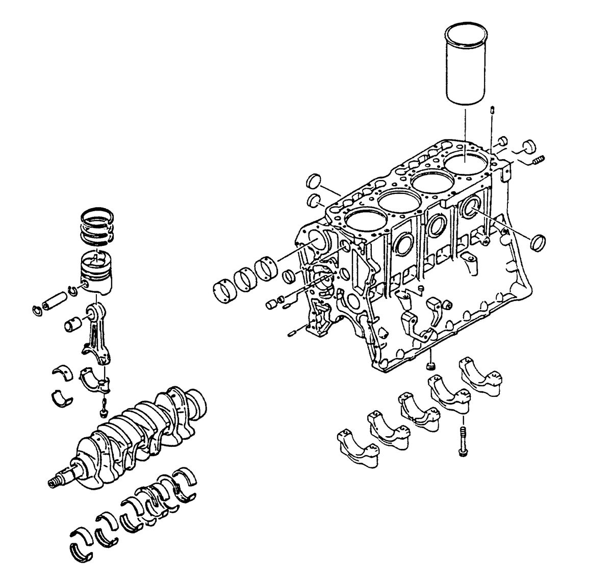 U.S. MARINE US MARINE W04CTI (210 H.P.) DIESEL SHORT BLOCK