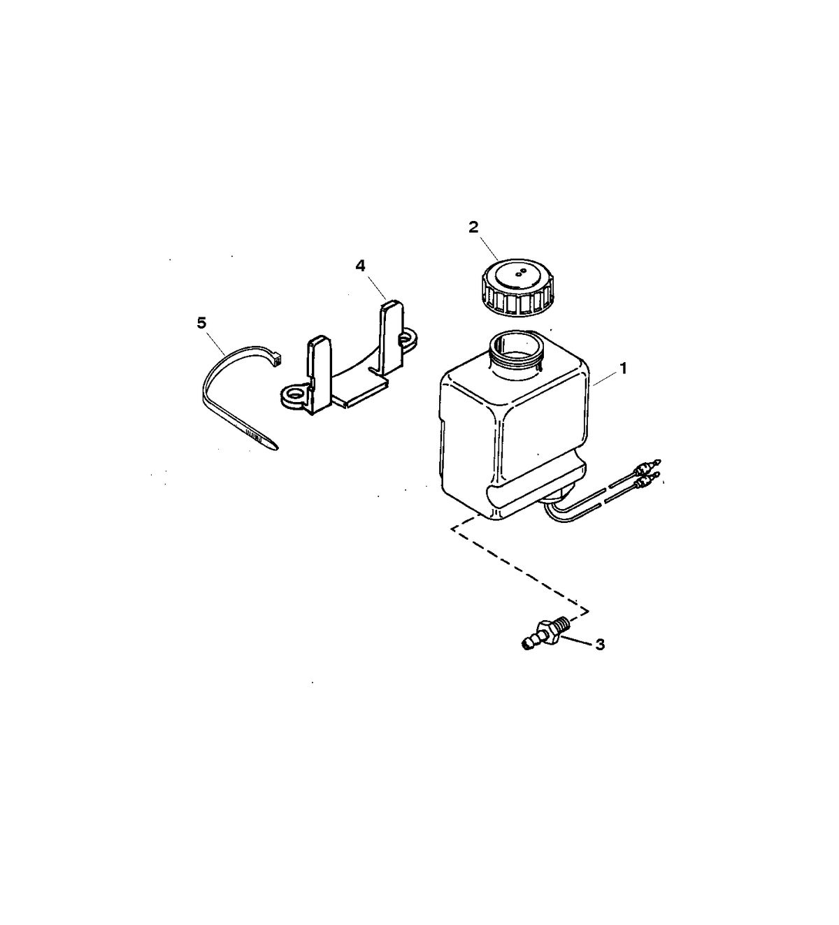 RACE STERNDRIVE 525 H.P. ENGINE OIL RESERVOIR BOTTLE