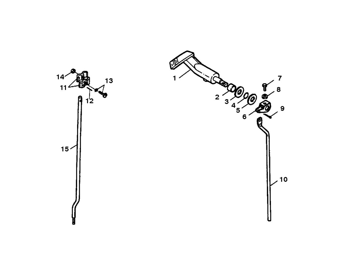 SEARS 5 H.P (OUTBOARD MOTOR) SHIFT LINKAGE
