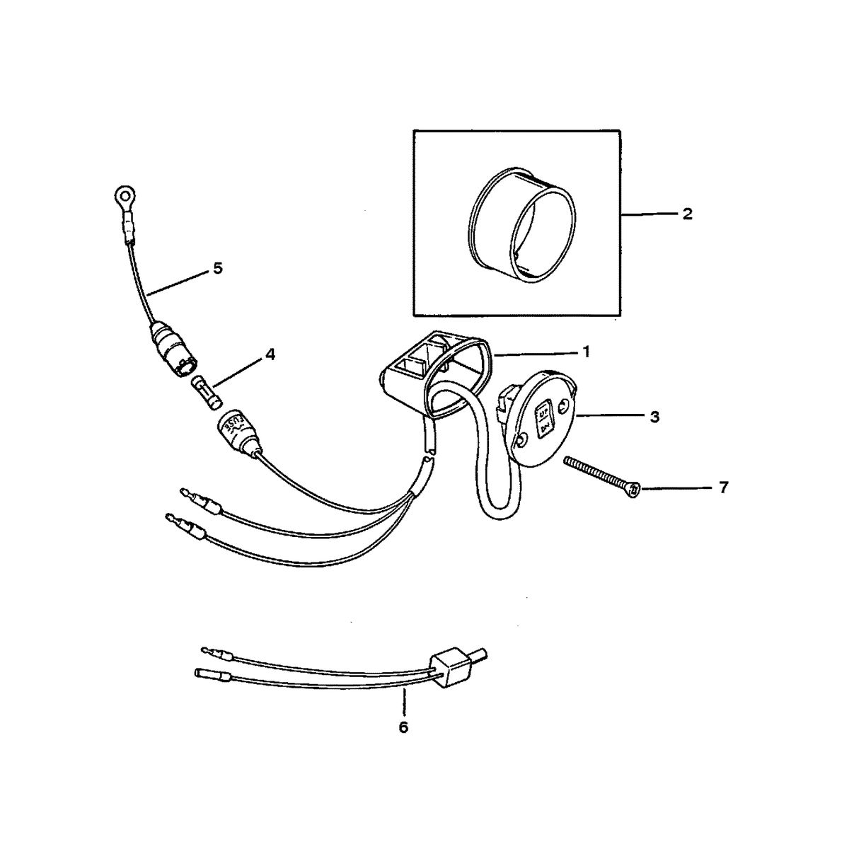 MERCURY/MARINER 40 HP30 JET TRIM SWITCH KIT