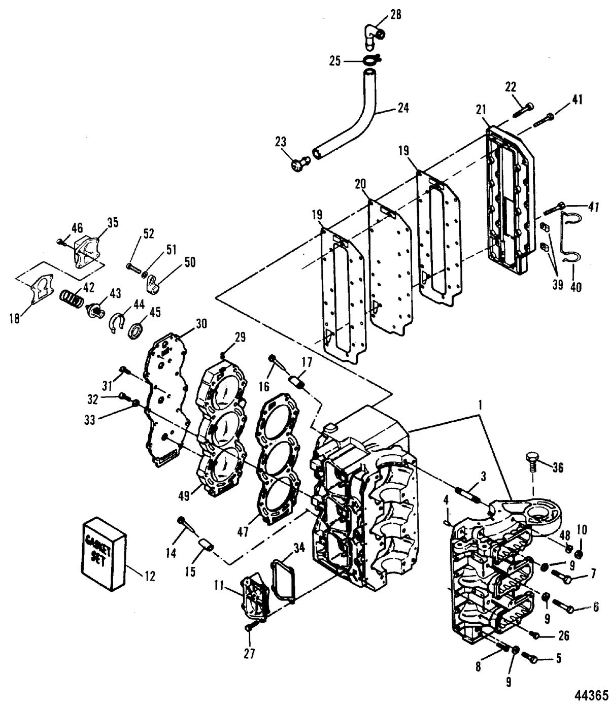 FORCE 90 HP (1995) FORCE Cylinder Block
