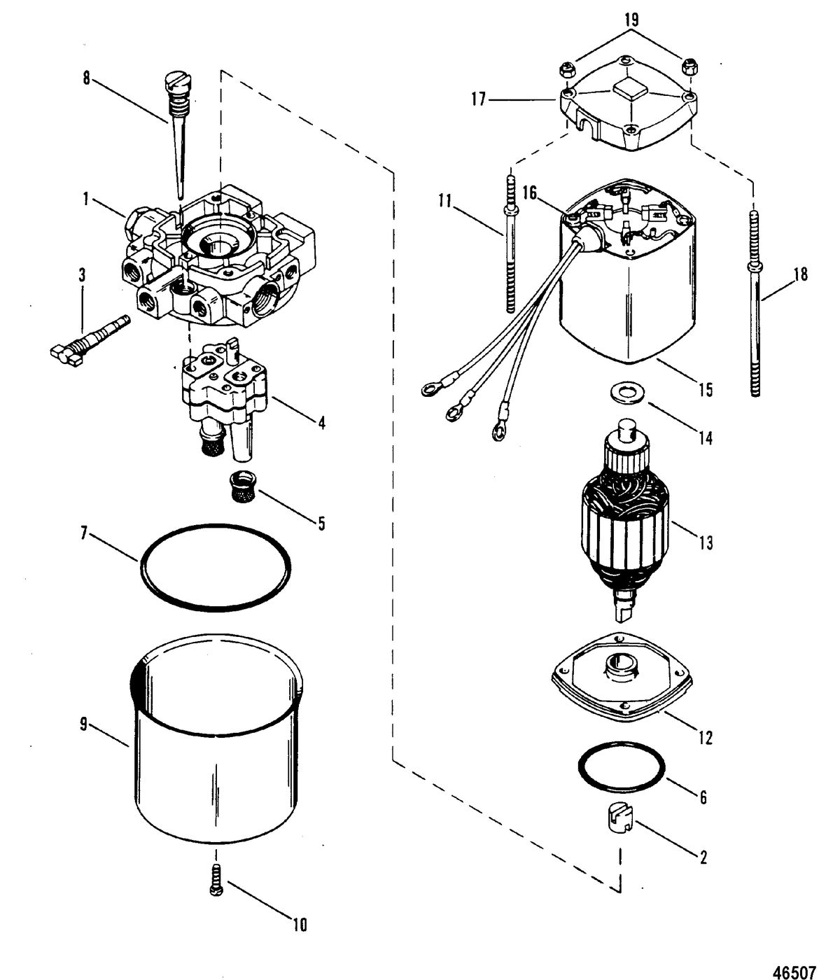 MERCURY 3.4 LITRE HYDRAULIC PUMP(DESIGN I)
