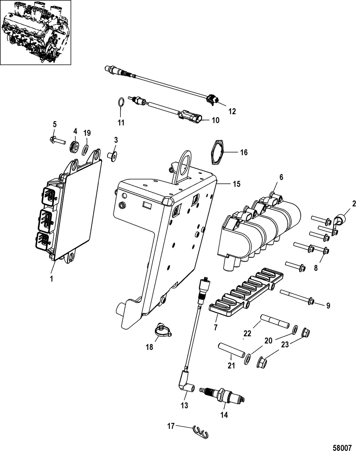 MERCRUISER 8.2 HORIZON / 8.2 HO EC Electrical Components