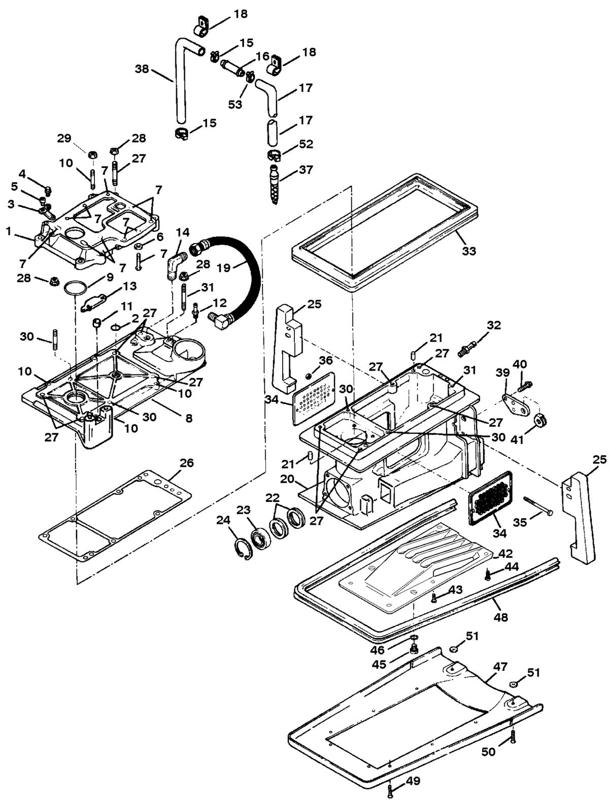 SPORTJET SPORT JET 120 XR DRIVE HOUSING COMPONENTS