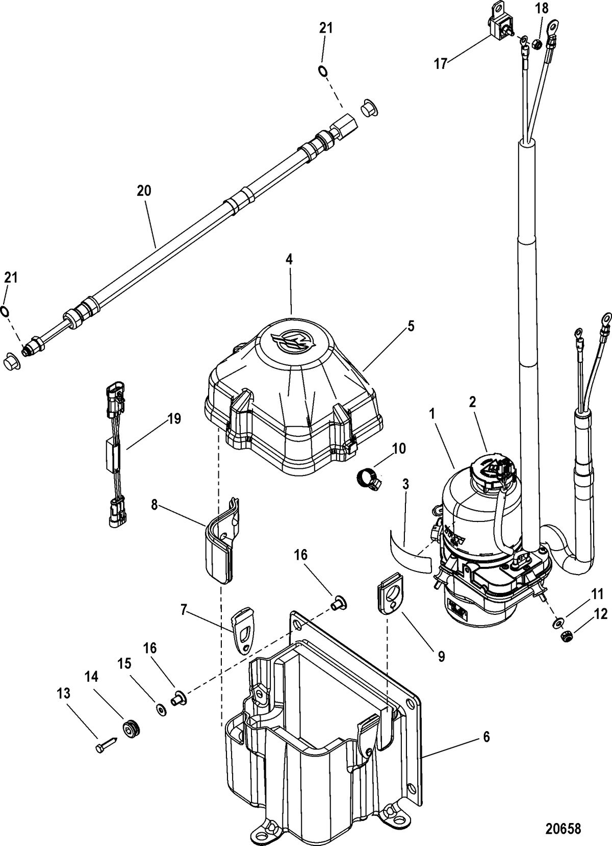 MERCURY/MARINER 200/225/250/275/300 4-STROKE VERADO (6 CYLINDER) Pump Kit-Power Steering(8M0080200/8M0080201)