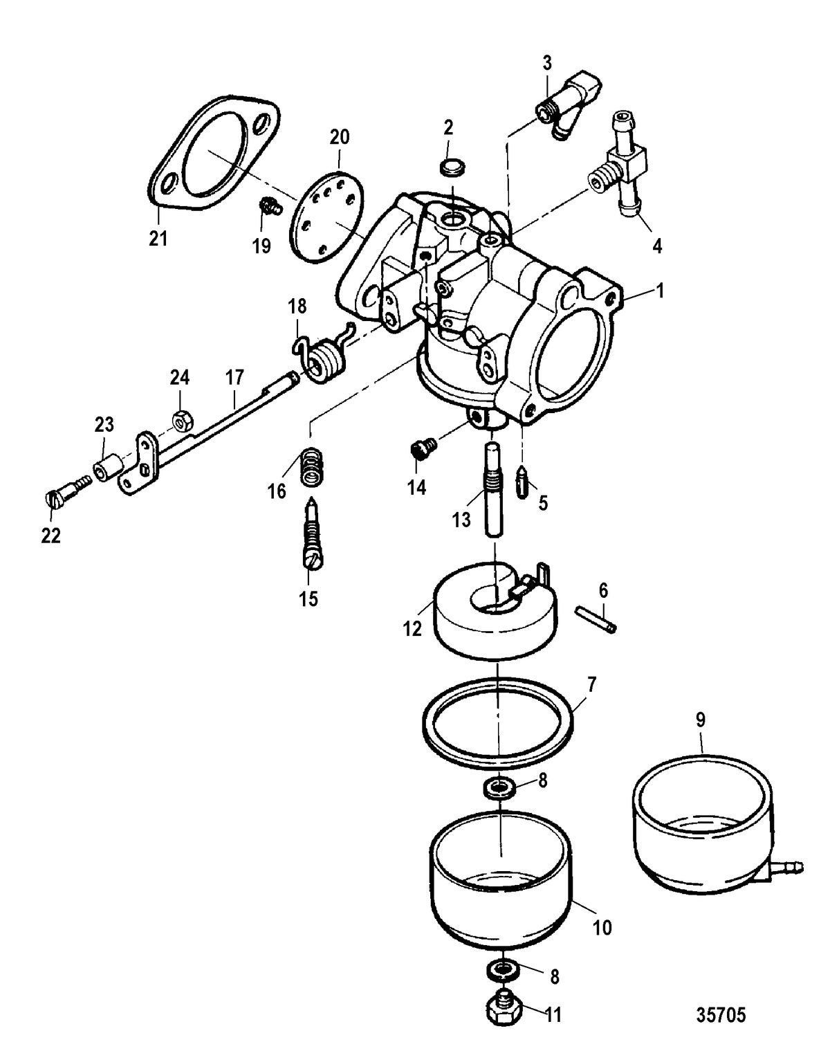 FORCE FORCE 75/90 Carburetor