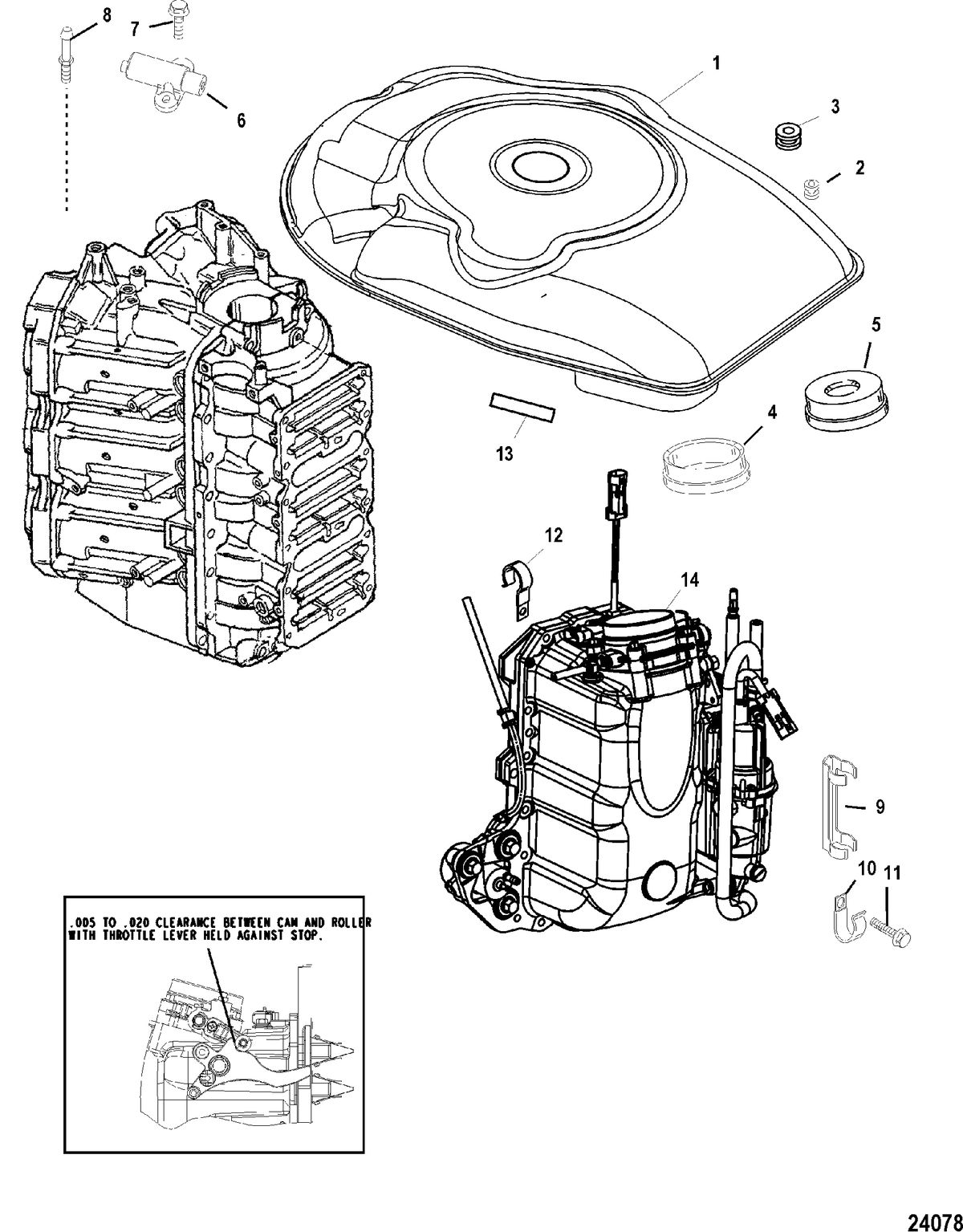 MERCURY/MARINER 150/175/200 EFI (2.5L) AIR HANDLER