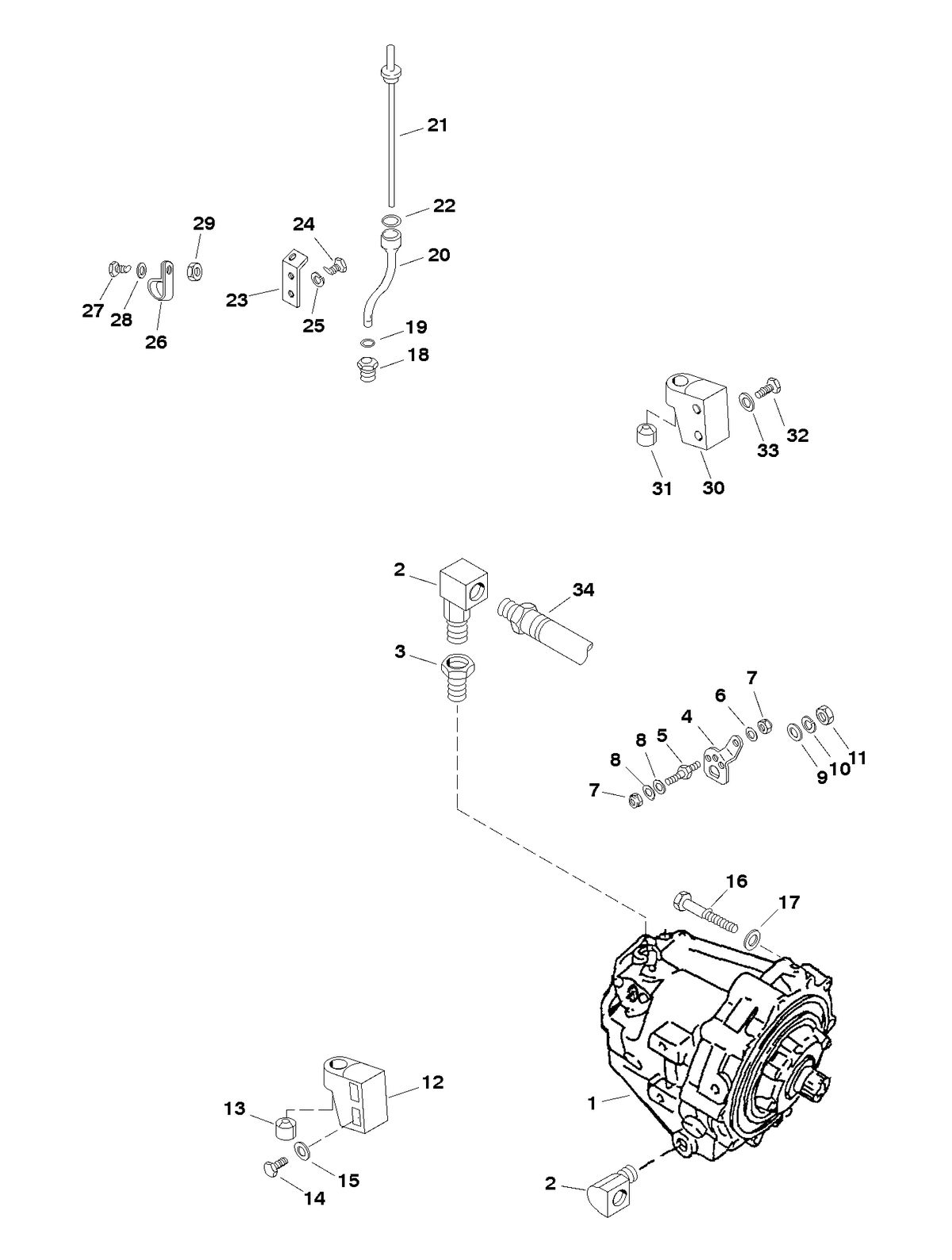 MERCRUISER 600SC GEN IV & V ENGINE TRANSMISSION (DRIVELINE)