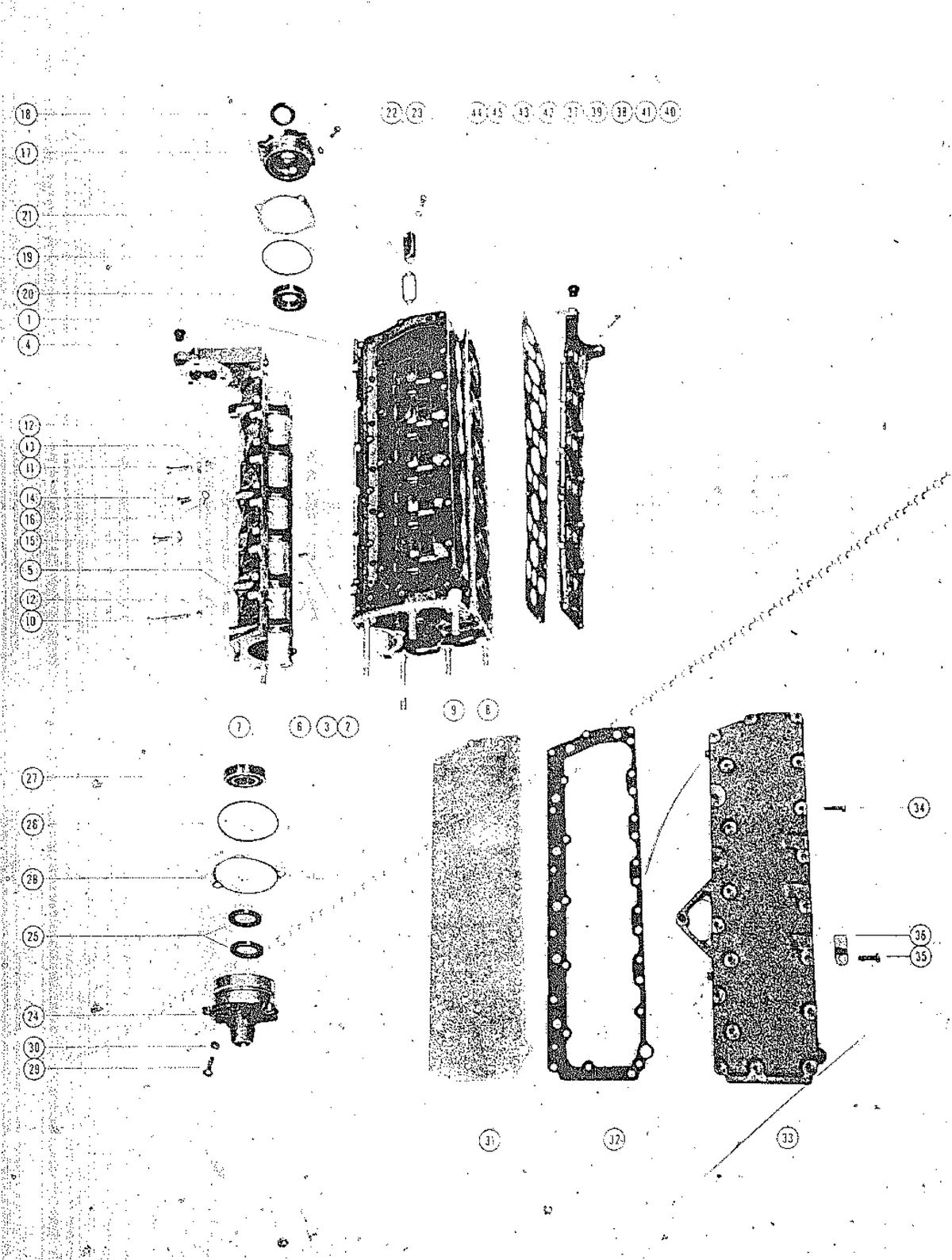 MARK MARK 75 CYLINDER BLOCK AND CRANKCASE ASSEMBLY