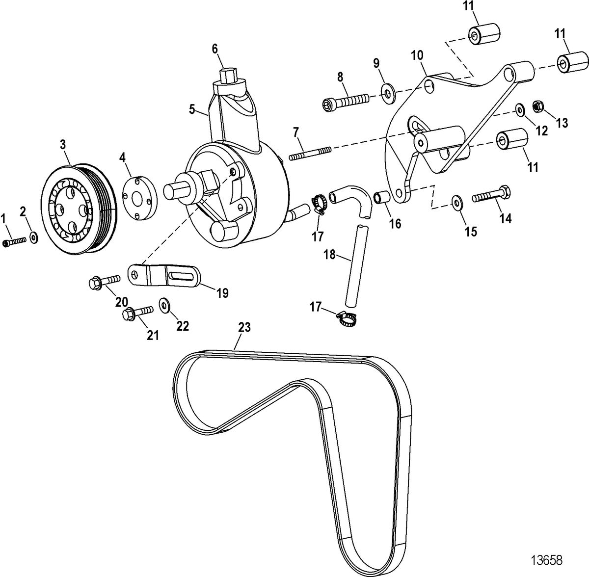 RACE STERNDRIVE 850 SCI Power-Assisted Steering Components(Design I)