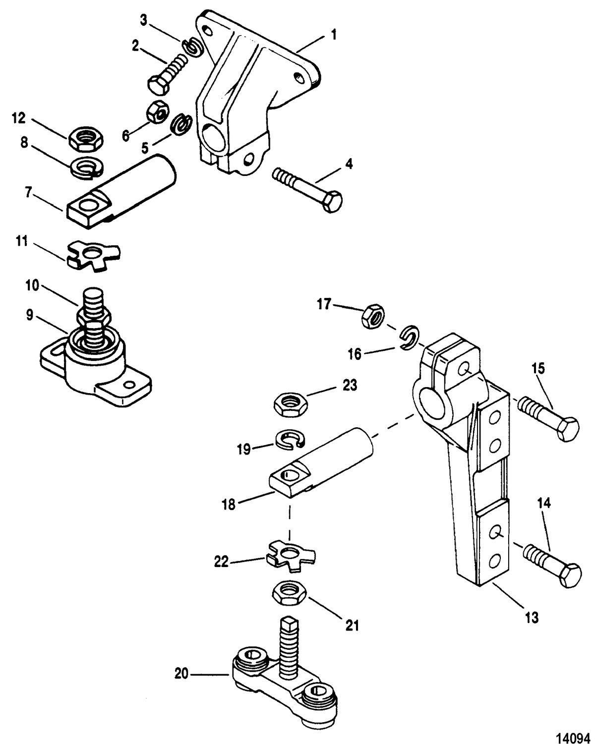 MERCRUISER MIE 7.4 EFI HURTH/BORG WARNER -LH ONLY Transmission And Engine Mounting(Borg Warner 5000)