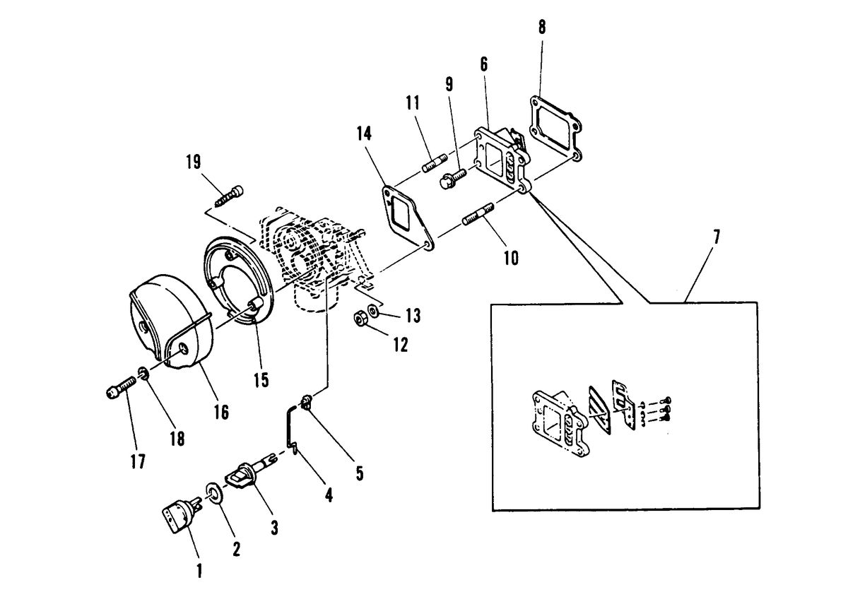 MARINER 5 H.P. INTAKE MANIFOLD