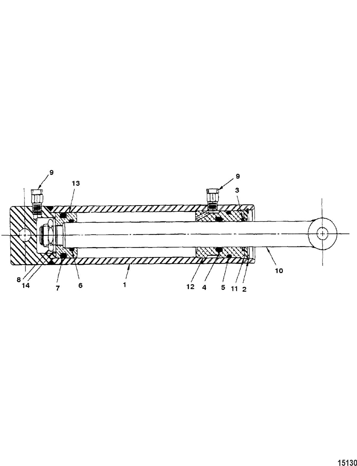 ACCESSORIES TRIM / TILT / LIFT SYSTEMS AND COMPONENTS Cylinder Assembly(843949A1)