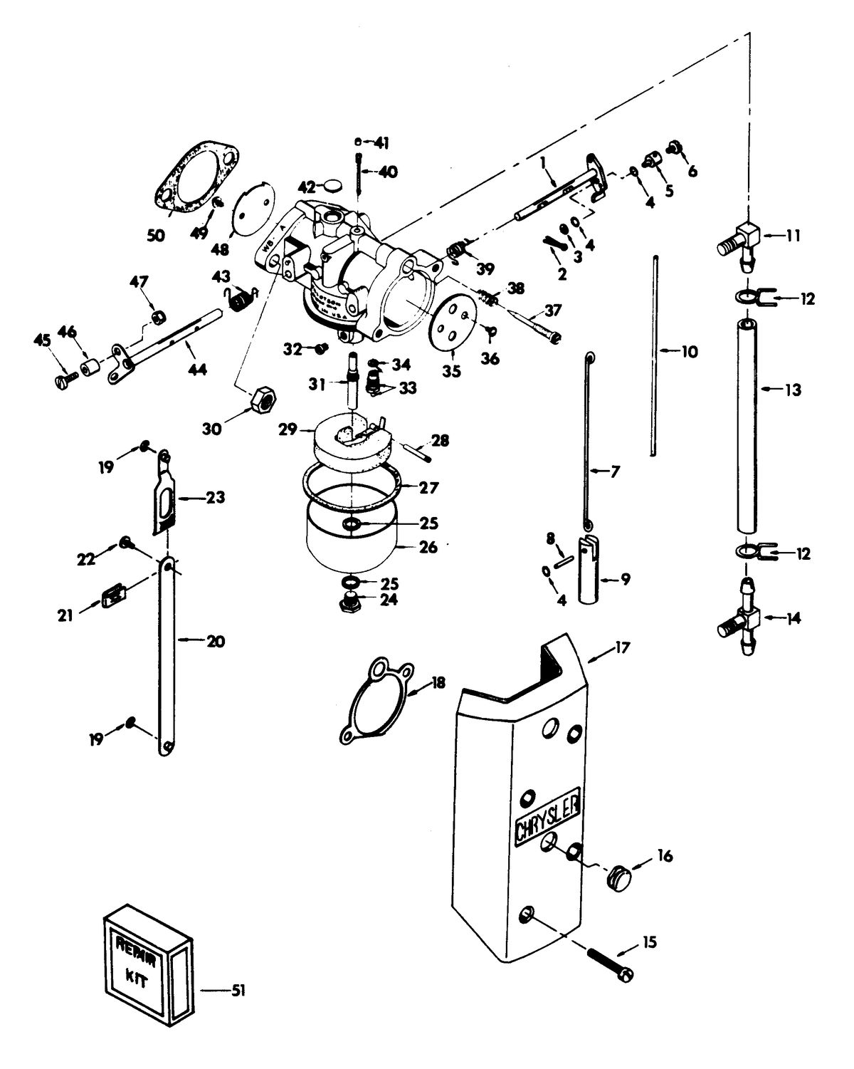 CHRYSLER 55 H.P. CARBURETOR