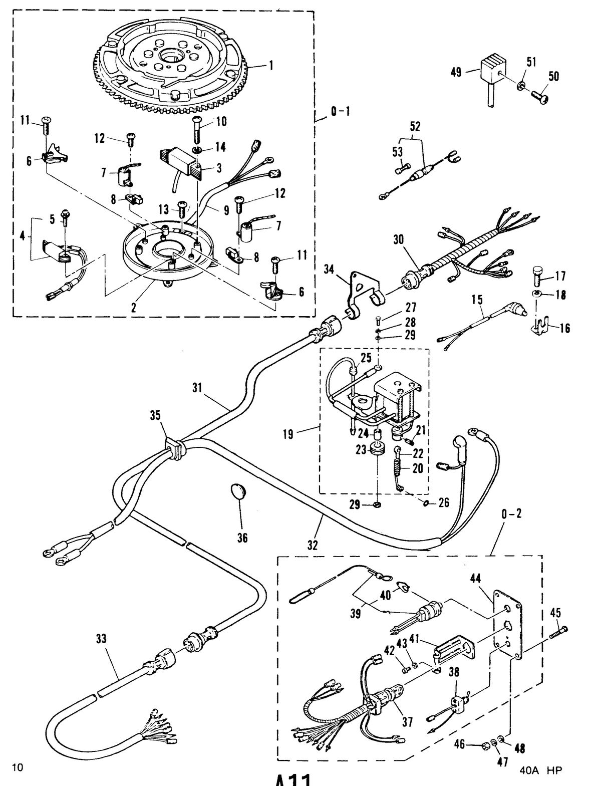 MARINER MARINER 40A HORSEPOWER ELECTRIC START(CONT)