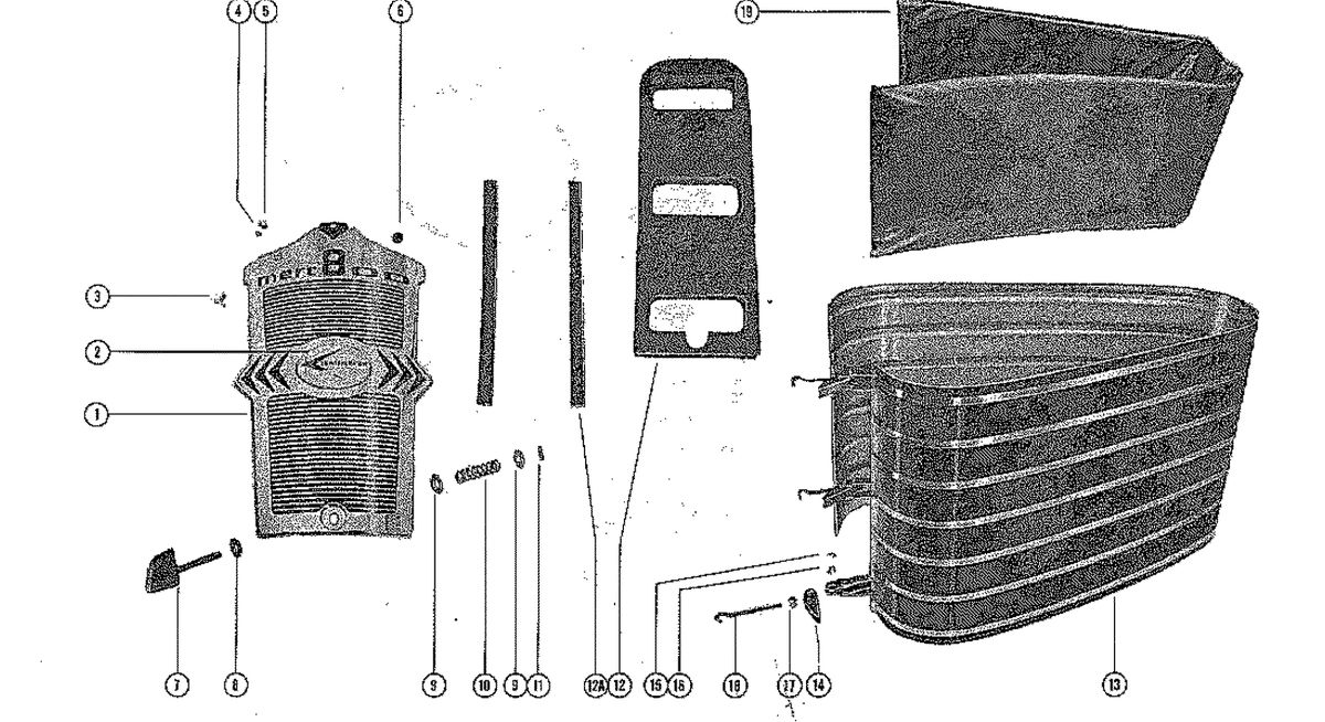 MERCURY MERC 800 COWLING AND FRONT COVER