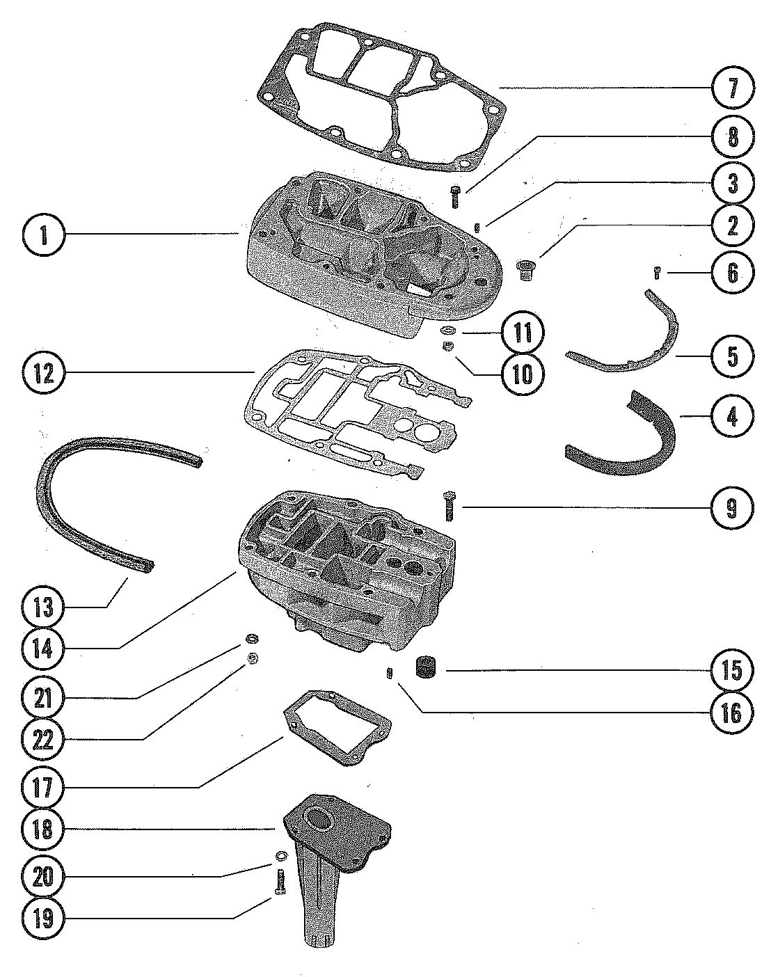 MARINER MARINER 85 EXHAUST EXTENSION PLATE