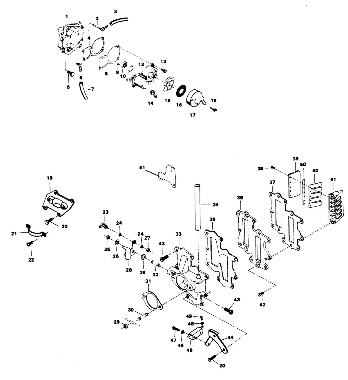 FORCE FORCE 125 H.P. FUEL PUMP AND REED PLATE