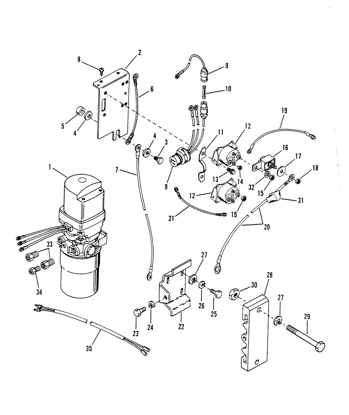 RACE OUTBOARD XR-2 / MAGNUM HYDRAULIC PUMP AND MOUNTING BRACKETS(NEW DESIGN)