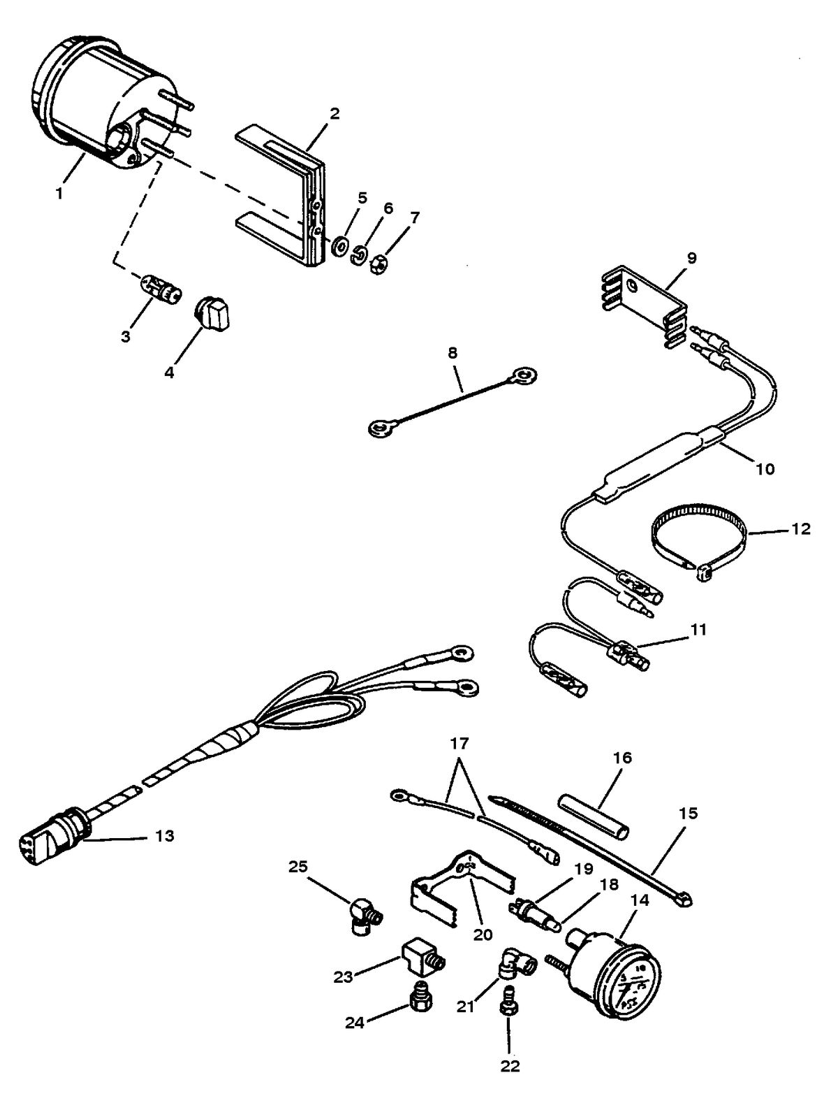 RACE OUTBOARD 2.5L (EFI) 2.5L (EFI-OFFSHORE) INSTRUMENTATION