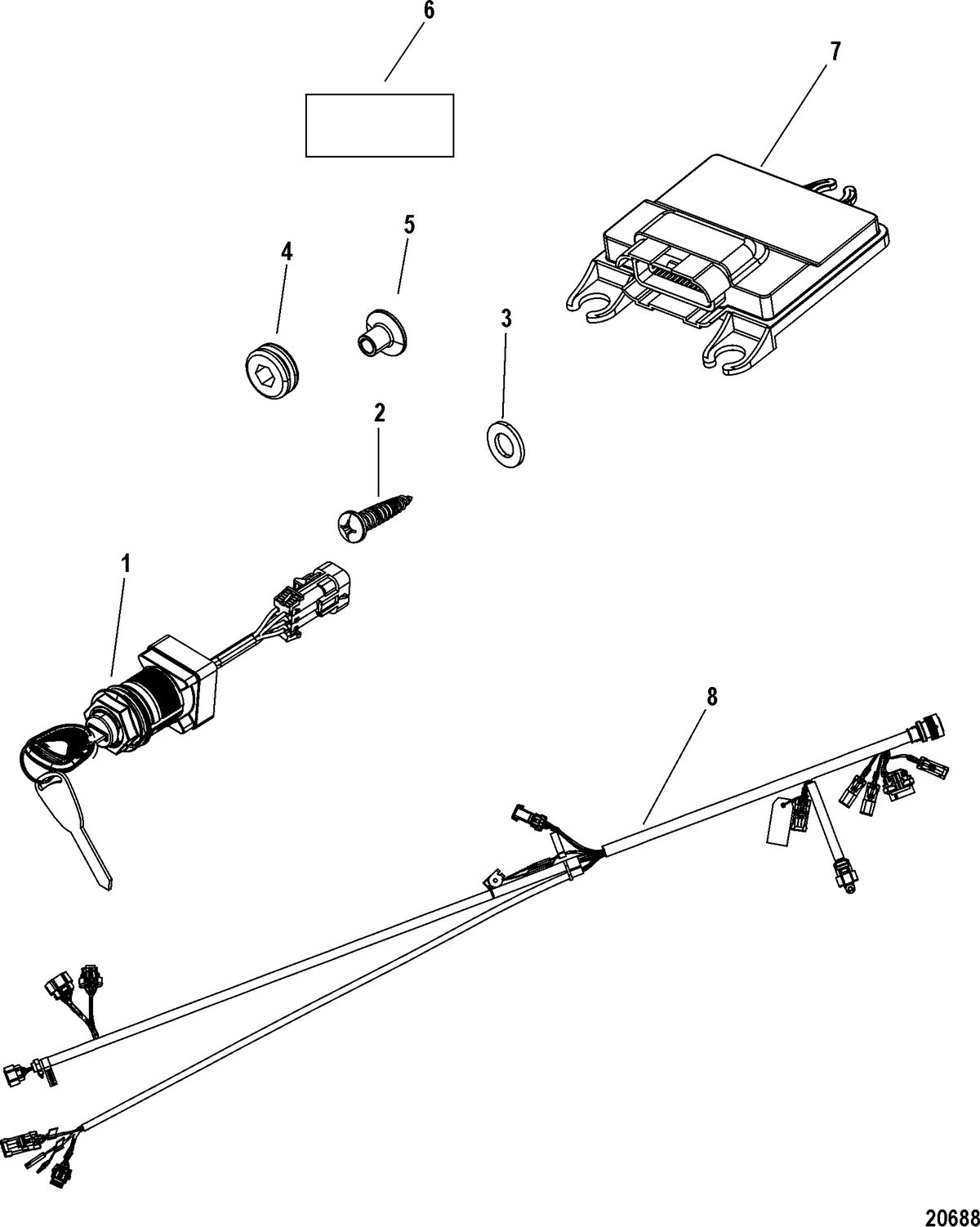 ACCESSORIES ELECTRICAL COMPONENTS AND HARNESSES Command Module Kit, Console Mount-DTS (Single)