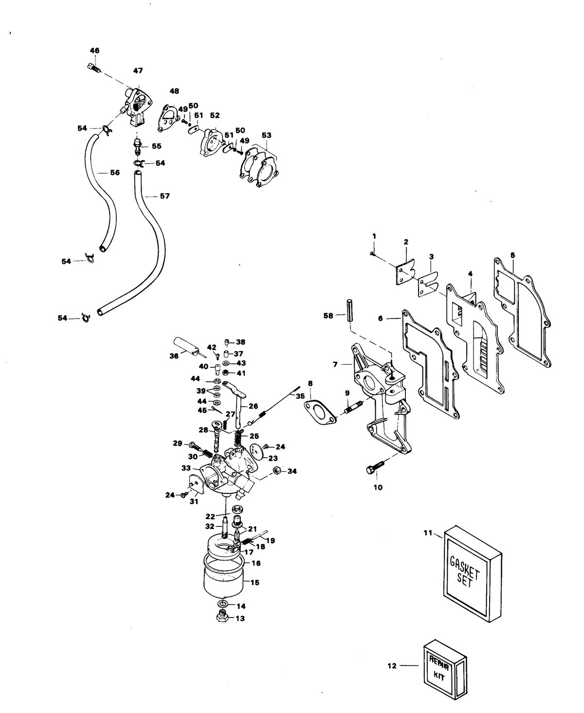 CHRYSLER 9.9 HP FUEL SYSTEM