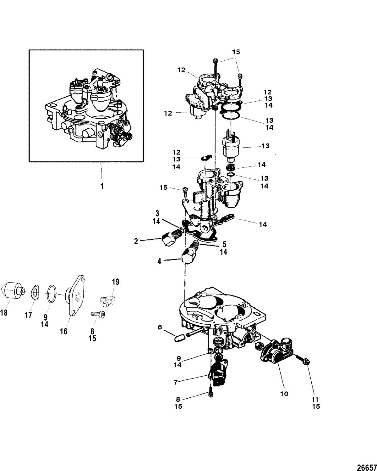 RACE STERNDRIVE 575 SCI Intake Throttle Body Components