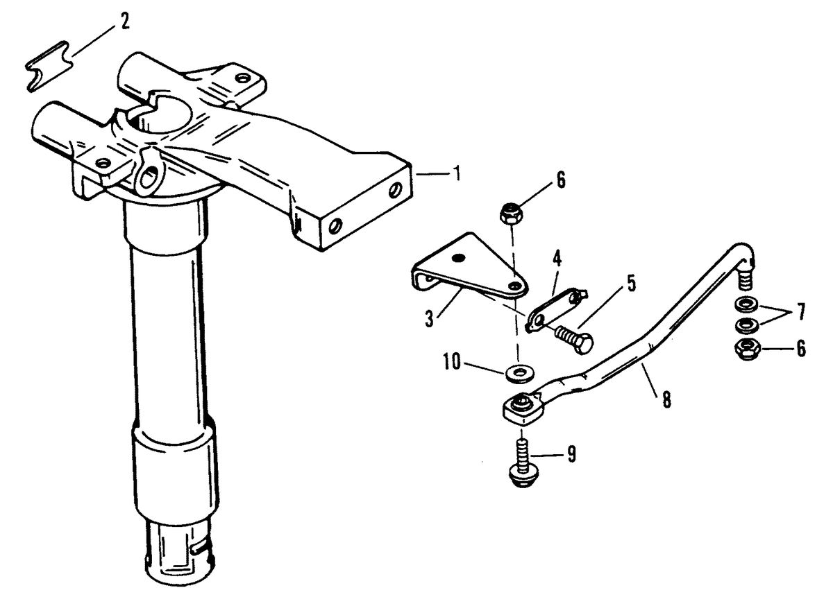 FORCE 40/50 H.P. SWIVEL TUBE