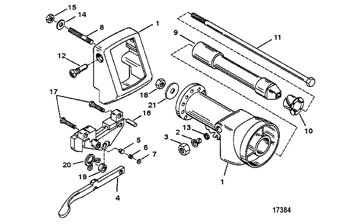 ACCESSORIES STEERING SYSTEMS AND COMPONENTS Tilt Mount Kit(87422A2)