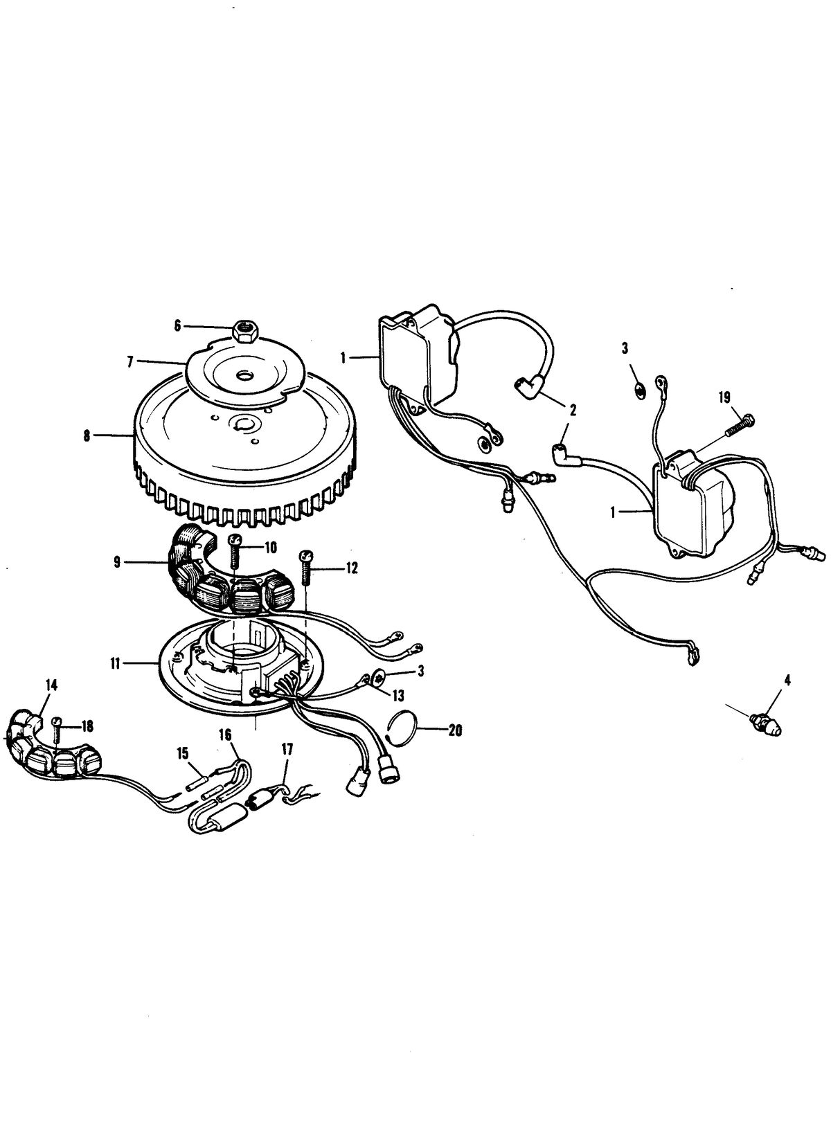 CHRYSLER 8 H.P. ELECTRICAL COMPONENTS