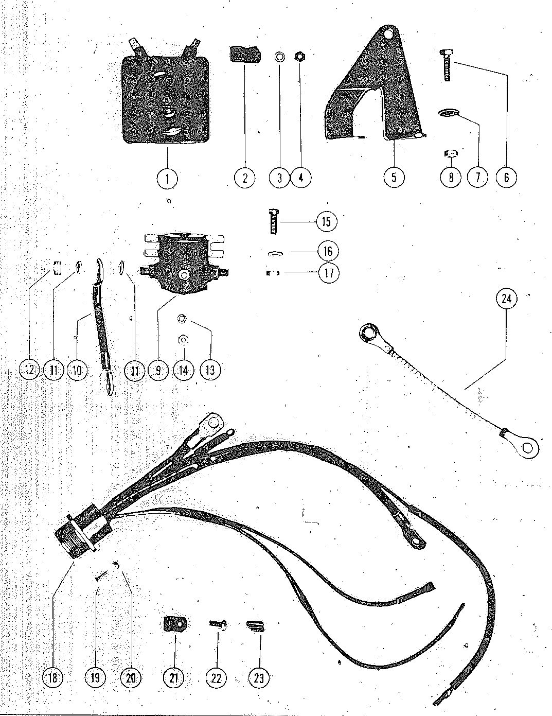 MARK MARK 55 RECTIFIER, STARTER SOLENOID AND WIRING HARNESS