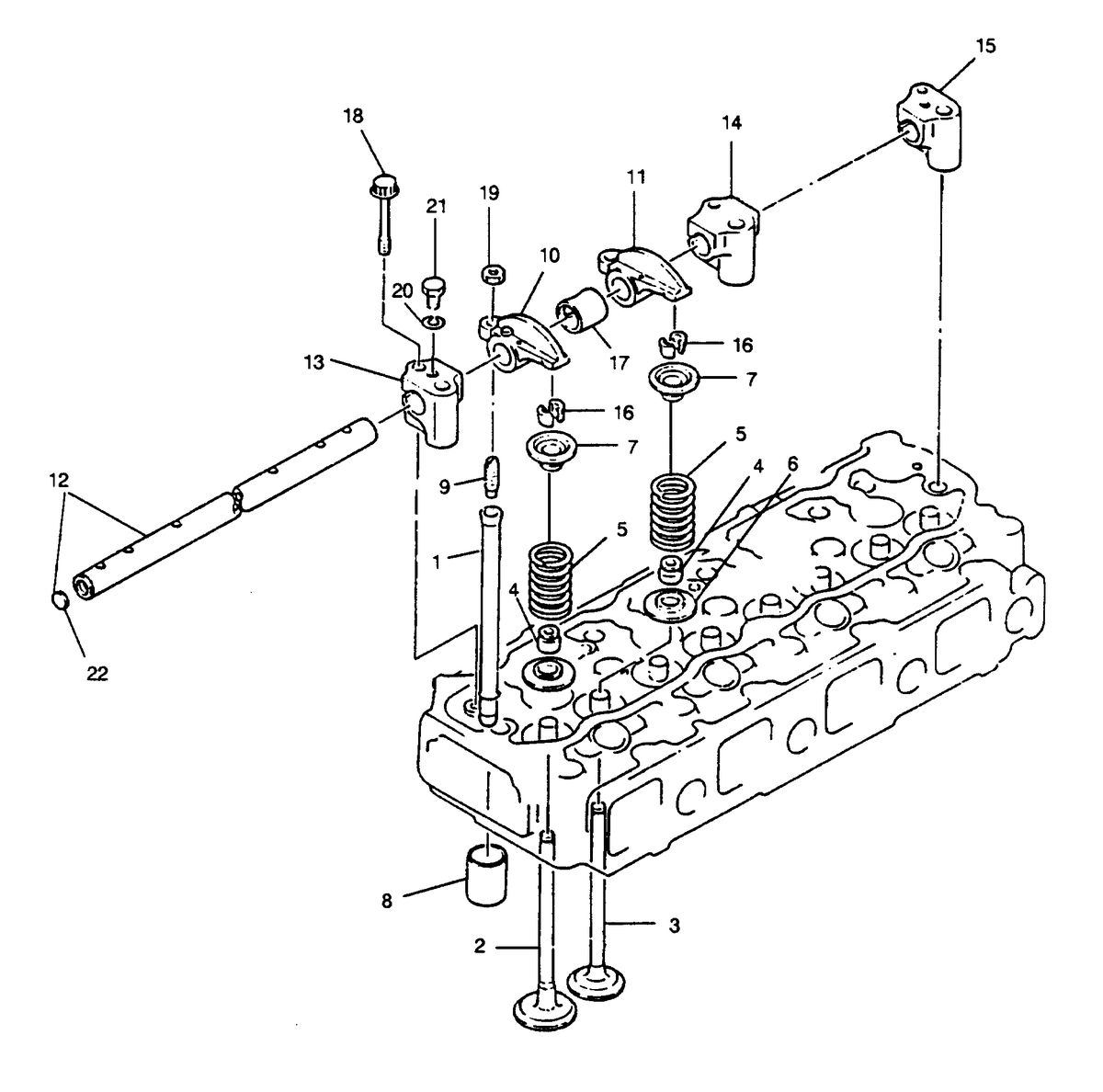 U.S. MARINE US MARINE W04CTA (150 H.P.) DIESEL VALVE SYSTEM
