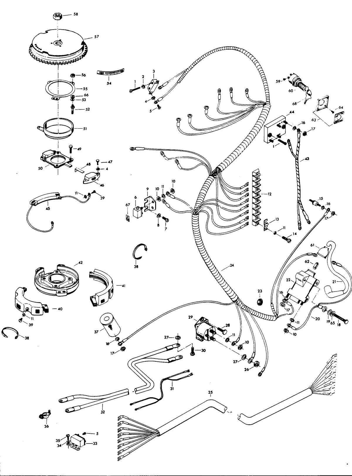 CHRYSLER 55 H.P. ELECTRICAL COMPONENTS
