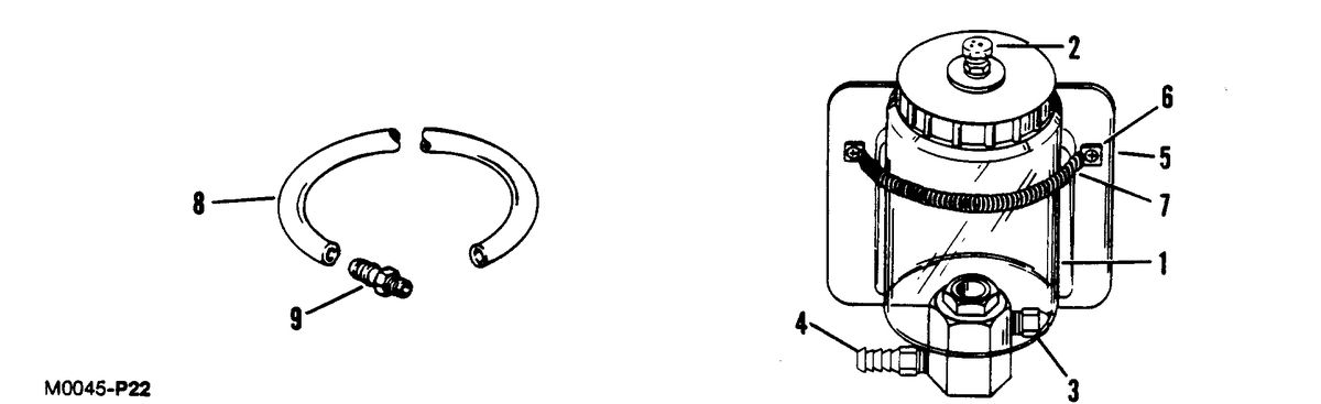 MERCRUISER 575 H.P. ENGINE (CARD 54) RESERVOIR BOTTLE